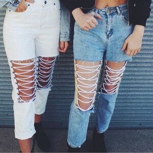 criss cross jeans